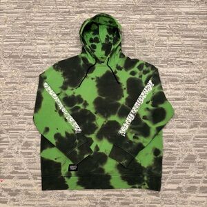 Lurking Class Tie Dye Hoodie Men’s Large Green Black Skulls Bones Sketchy Tank